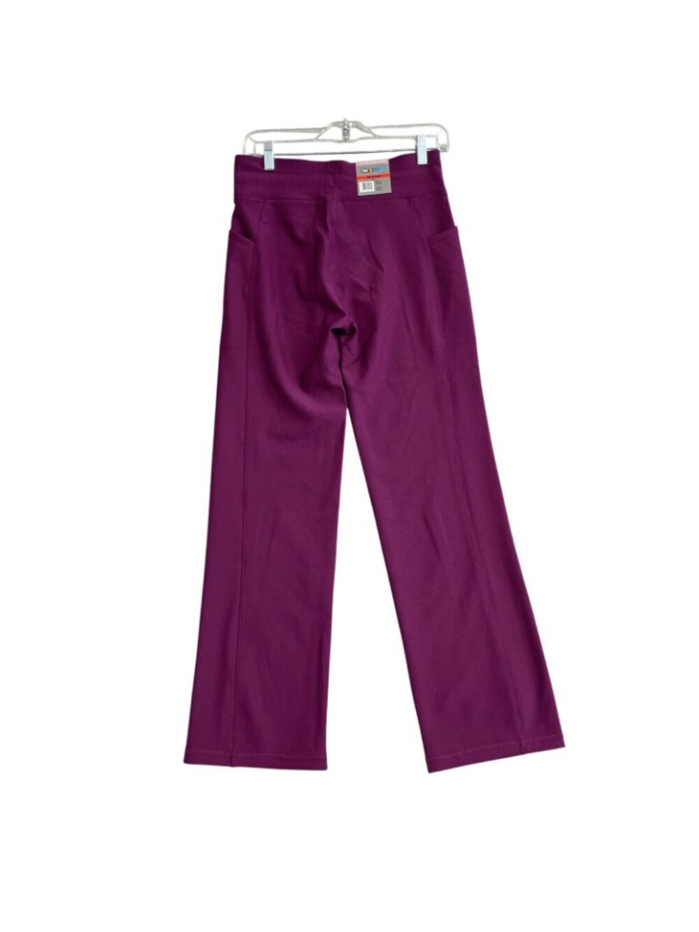 NWT 32 Degrees Cool Women's M Active Flare Pants Purple High Waist Pockets P0670 - Picture 4 of 15